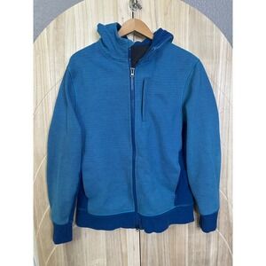 Lululemon Men's‎ Full Zip Hoodie Blue Stripe Athletic Size XL